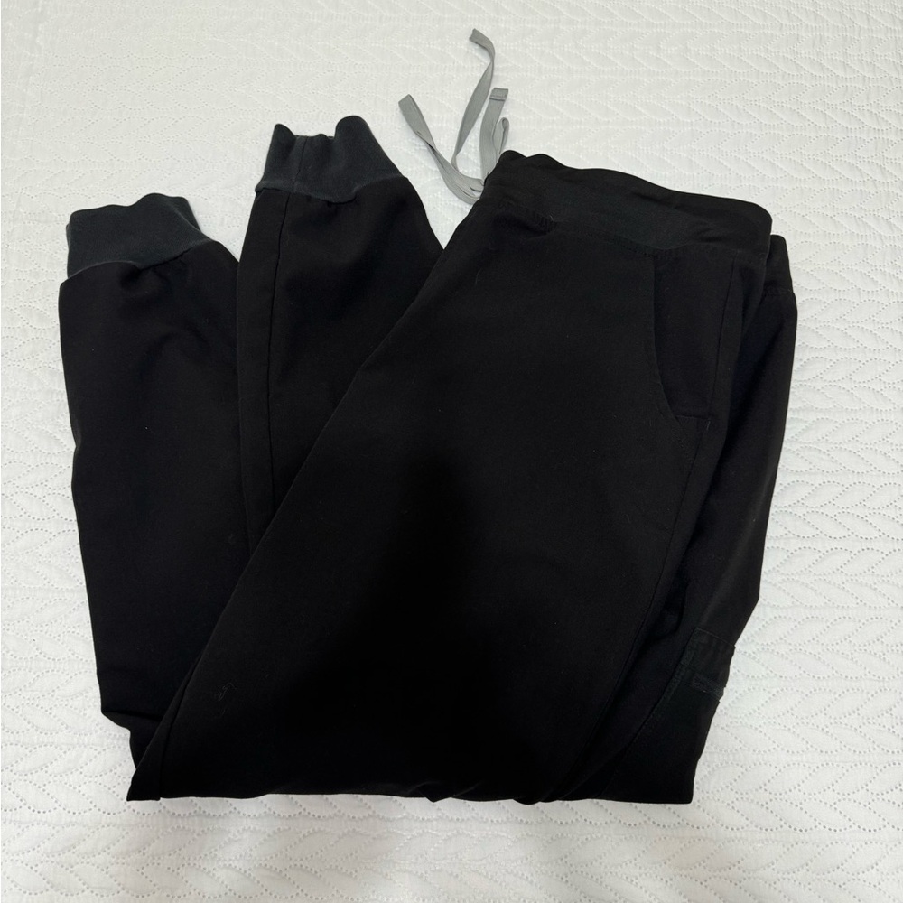 Women’s black Zamora high waisted tall jogger scrub pant - XL